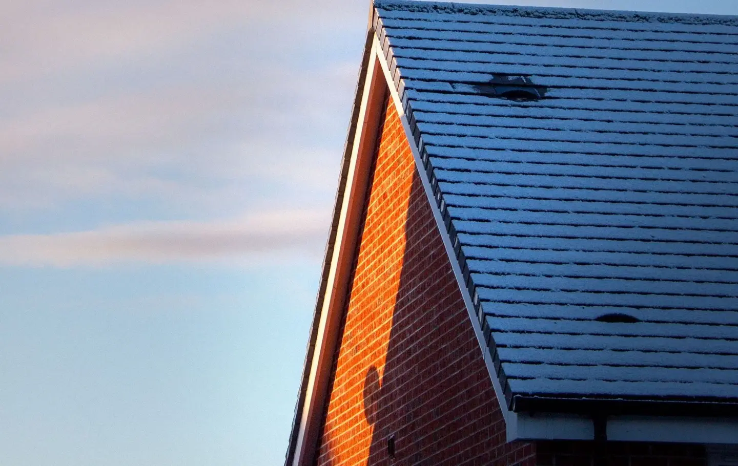 Tiled roof on a UK home
