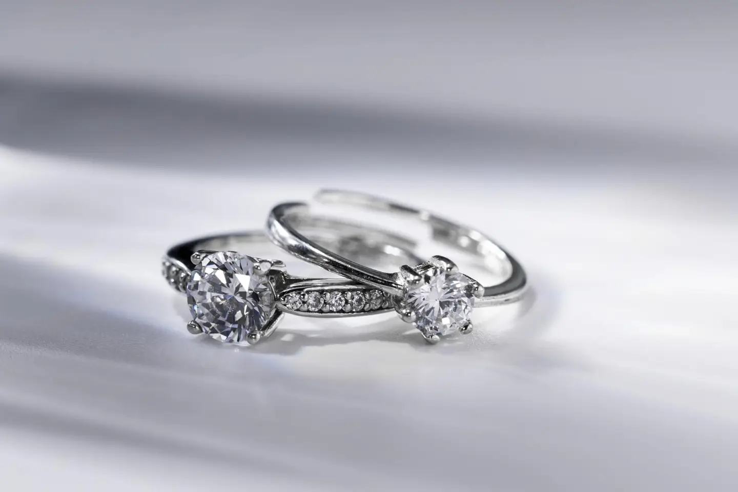 Two diamond rings