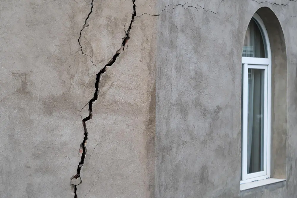 crack in house