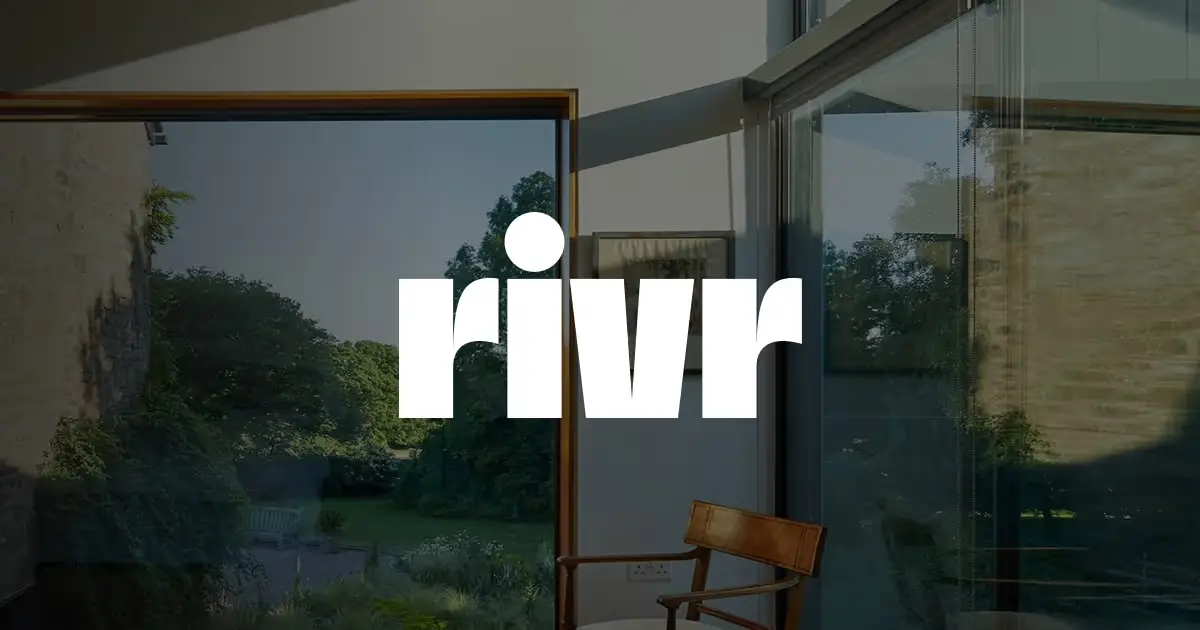 Rivr logo stylish home interior